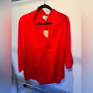 Tuckernuck Vibrant Red Women's Blouse